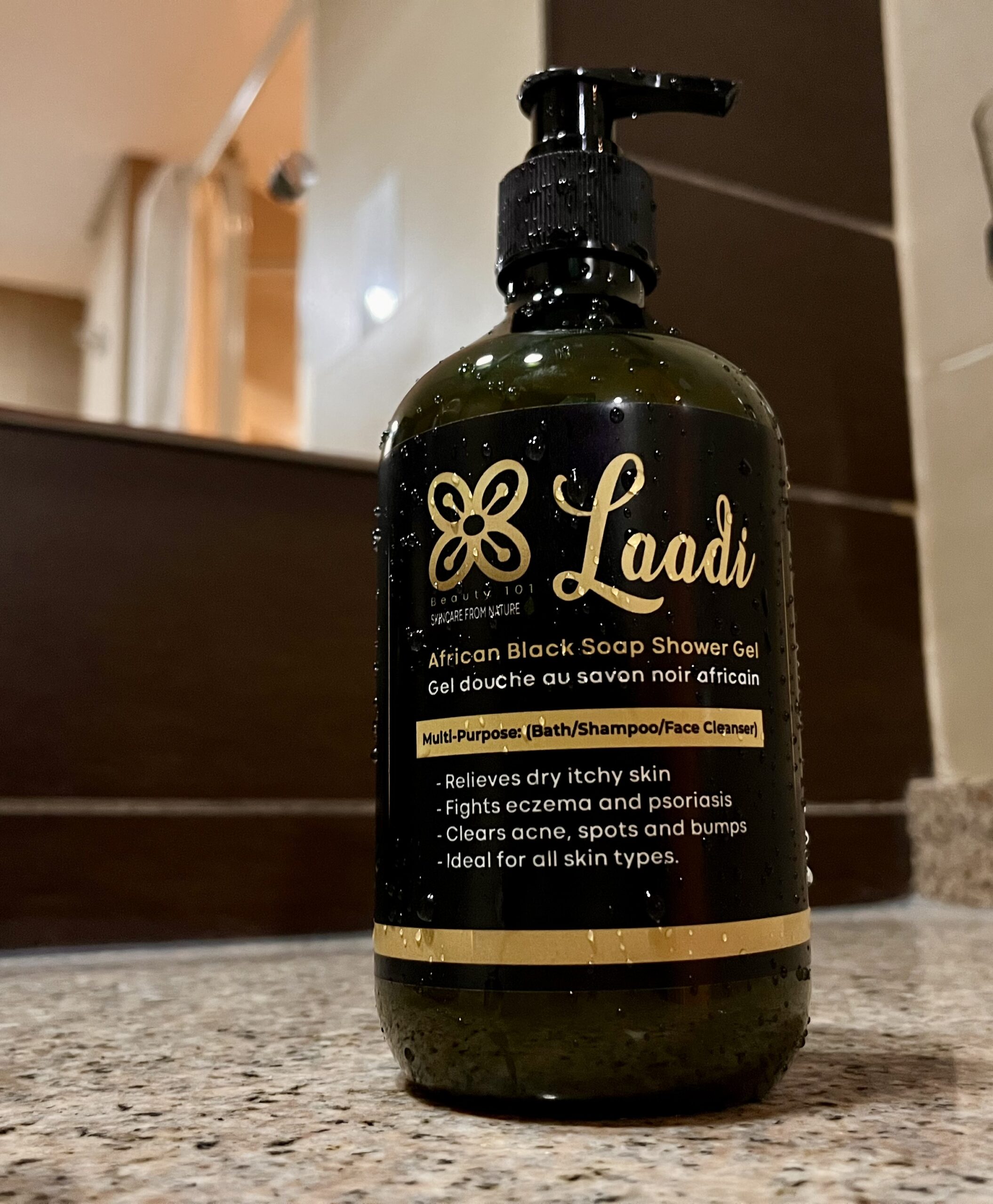 Laadi African Black Soap Shower Gel Earthyria